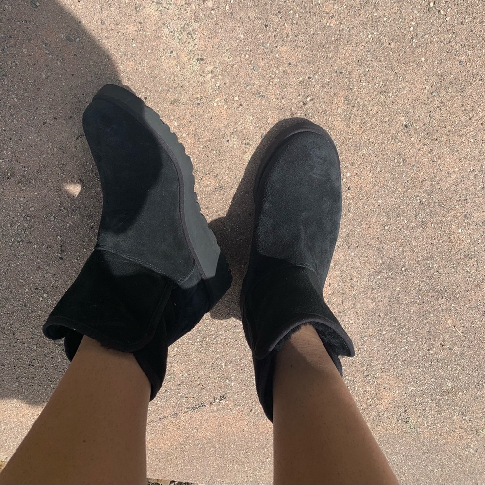 black mini uggs
